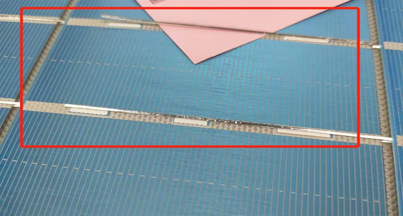 CEA Visual Paper Gap Test PV Cell Soldering